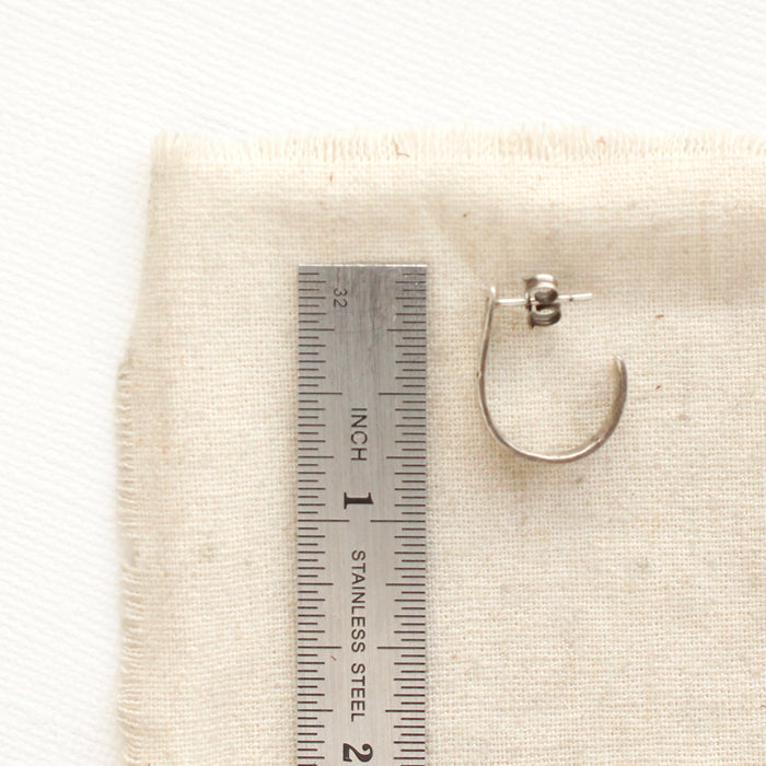 Pakal Hoop Post Earrings