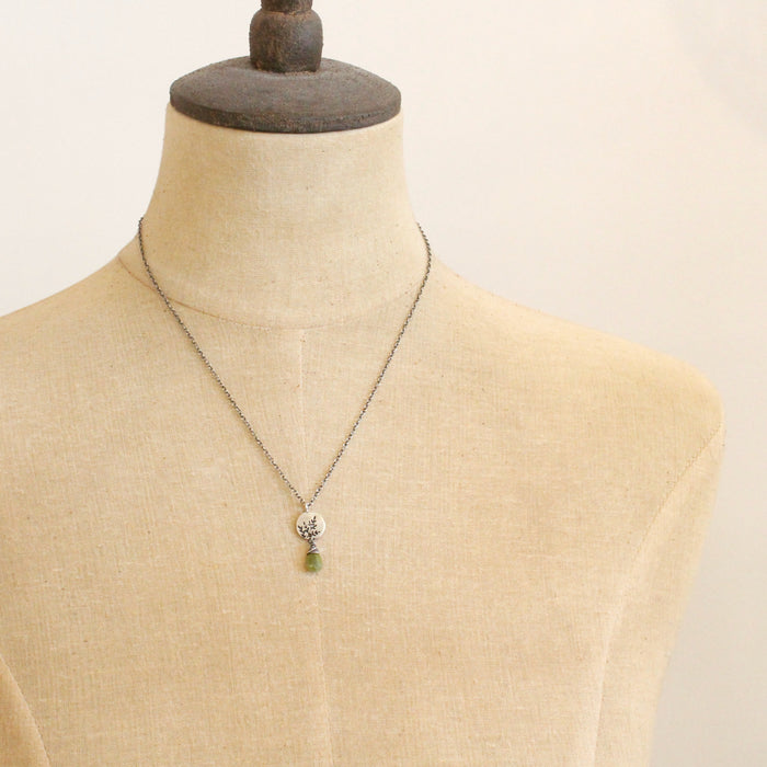 Mini Sprout Vesuvianite Necklace