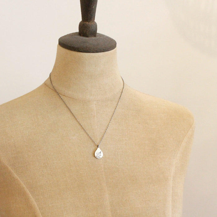 Mini Sprout Teardrop Necklace