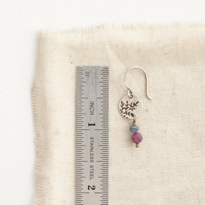 Mini Sprout Violet Earrings