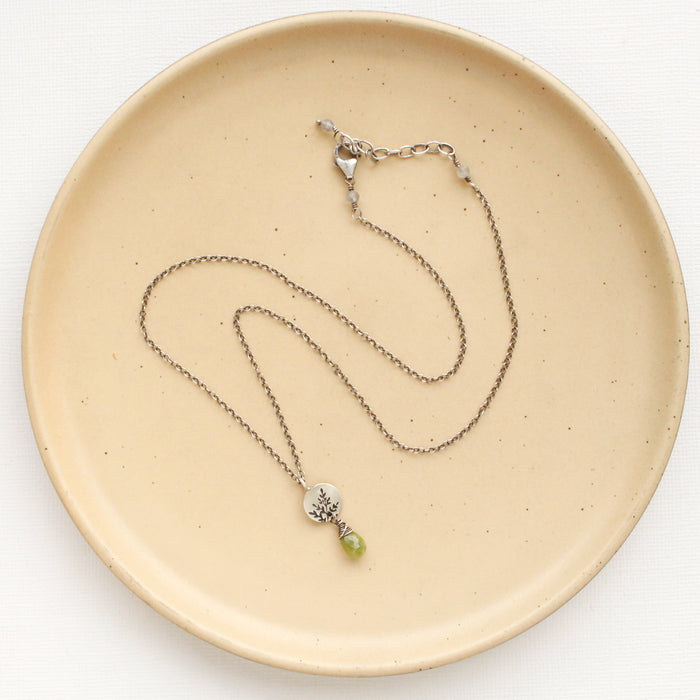 Mini Sprout Vesuvianite Necklace