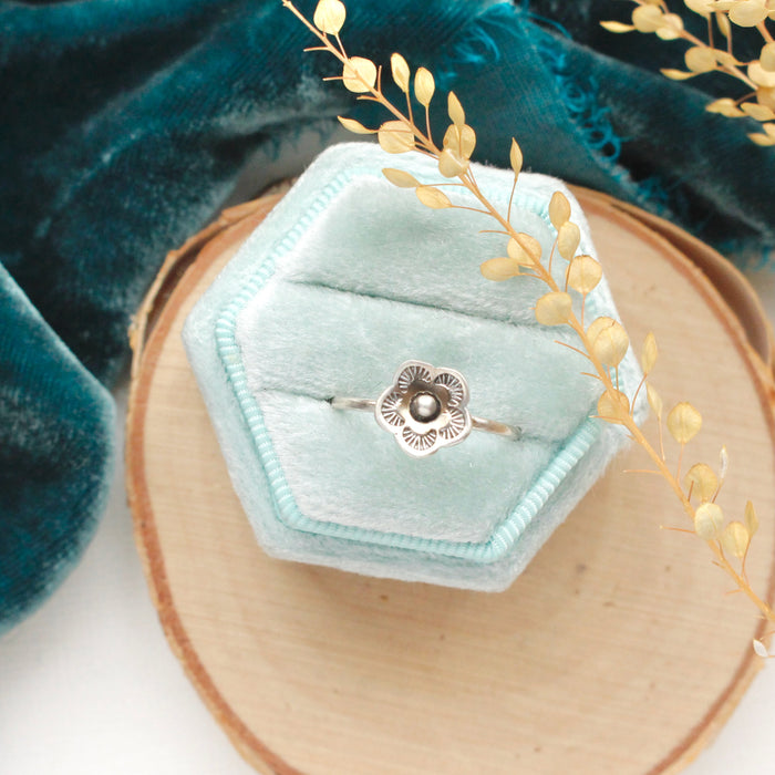 Mini Cactus Flower Ring