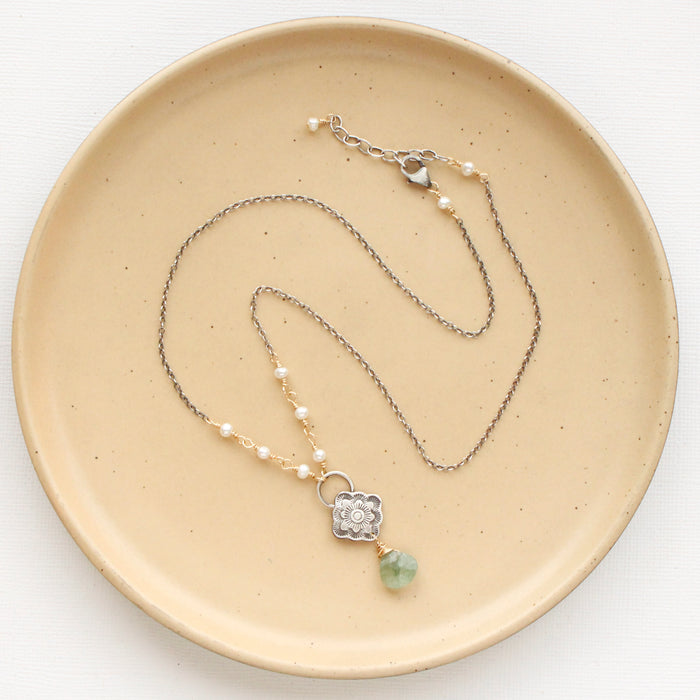 Talara Bloom Mixed Metal Milano Necklace