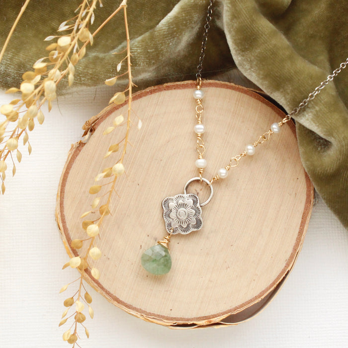 Talara Bloom Mixed Metal Milano Necklace