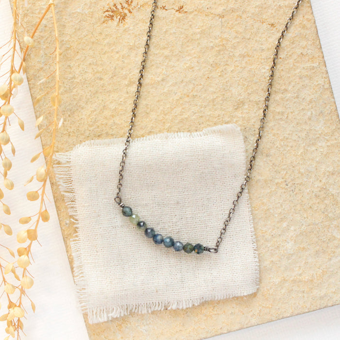 Sapphire Bar Necklace