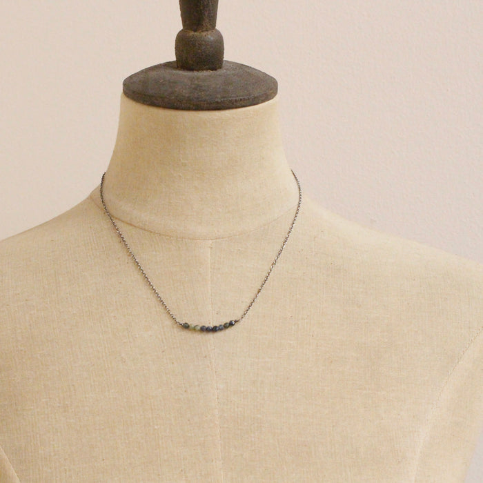 Sapphire Bar Necklace