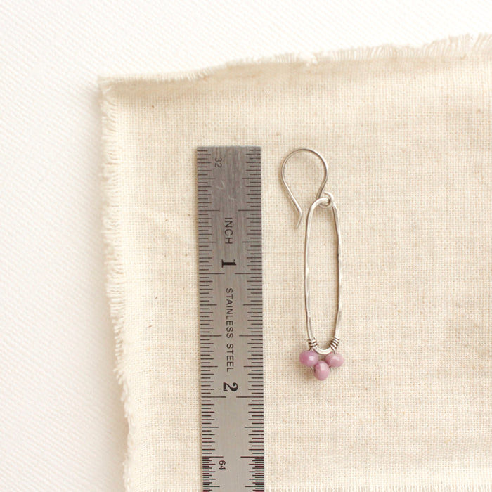Phosphosidierite Forged Long Hoop Earrings