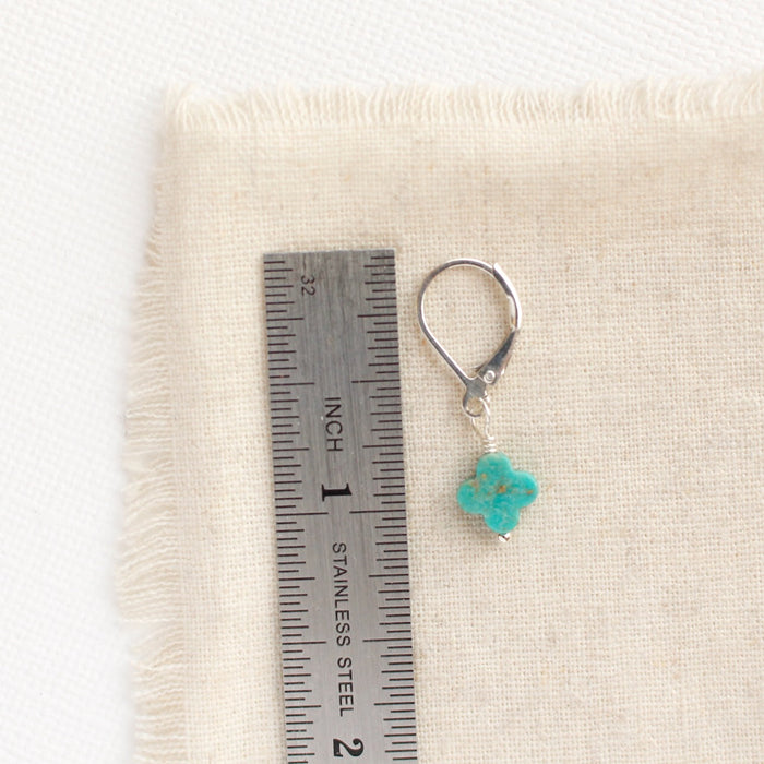 Little Turquoise Clover Earrings