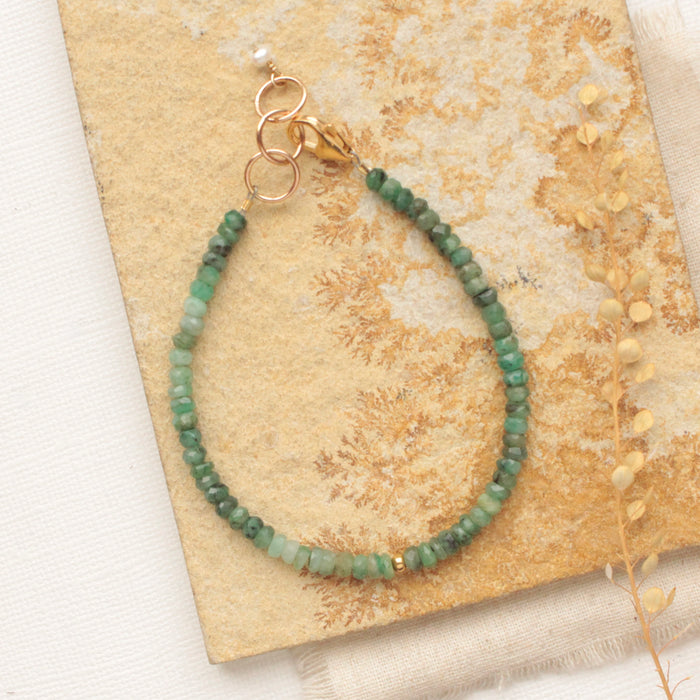 Emerald Gold Bracelet