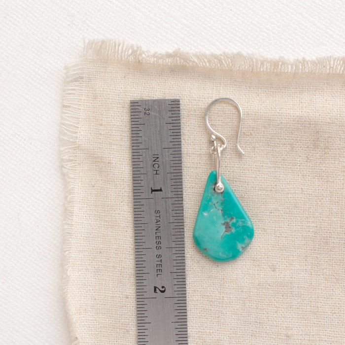 Pinned Turquoise Drop Earrings