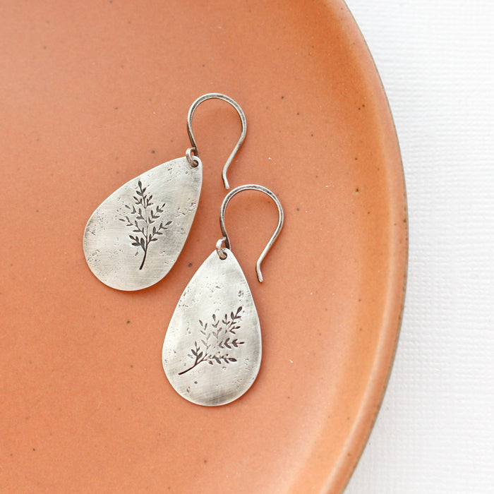 Sprout Teardrop Earrings