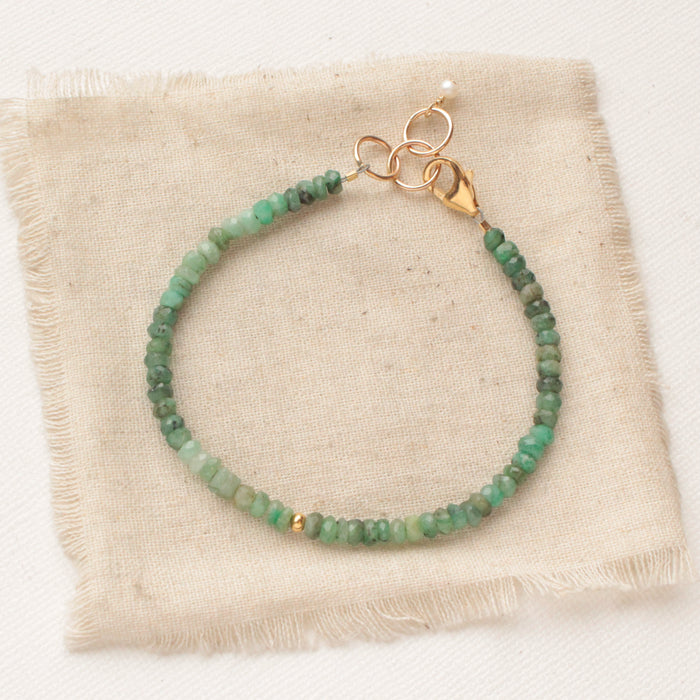 Emerald Gold Bracelet