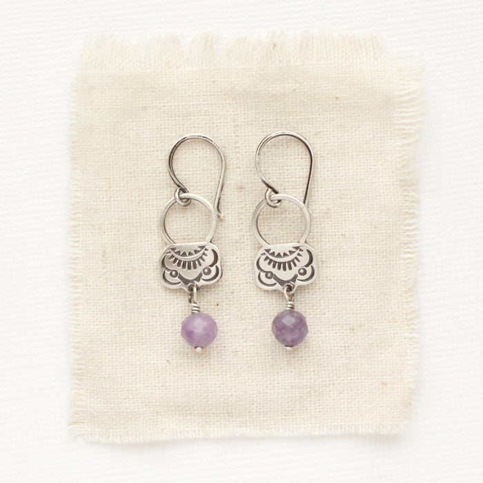 Jolie Lepidolite Earrings