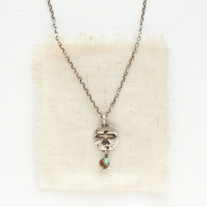 Mini Soar Speckled Turquoise Necklace