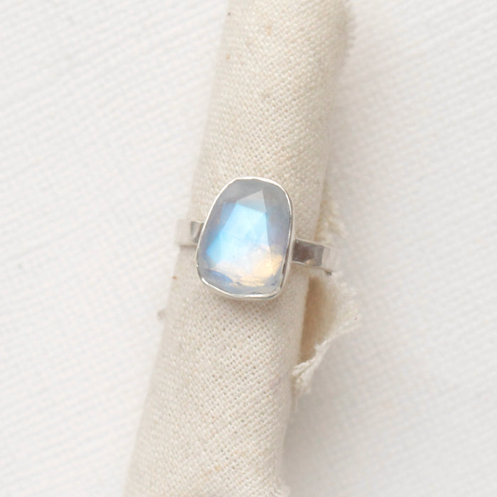 Rainbow Moonstone Ring