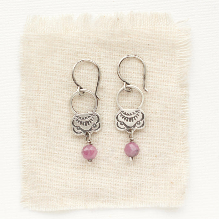 Pink Ruby Jolie Earrings