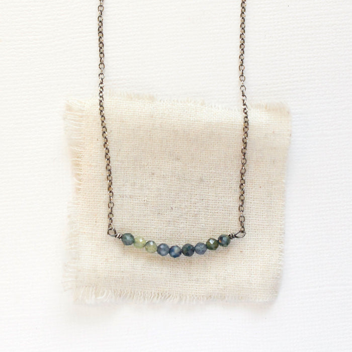 Sapphire Bar Necklace