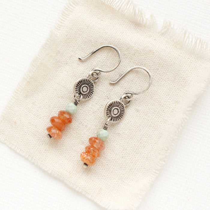 Talara Sun Stacked Mesa Earrings