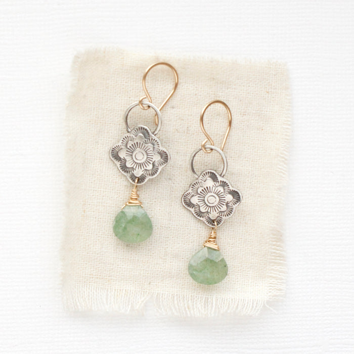 Talara Bloom Mixed Metal Milano Earrings