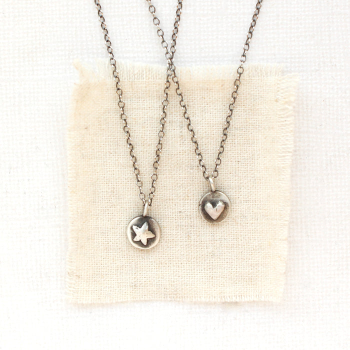 Little Heart or Star Necklace