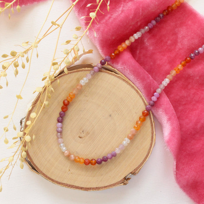 Beaded Sapphic Sunset Necklace