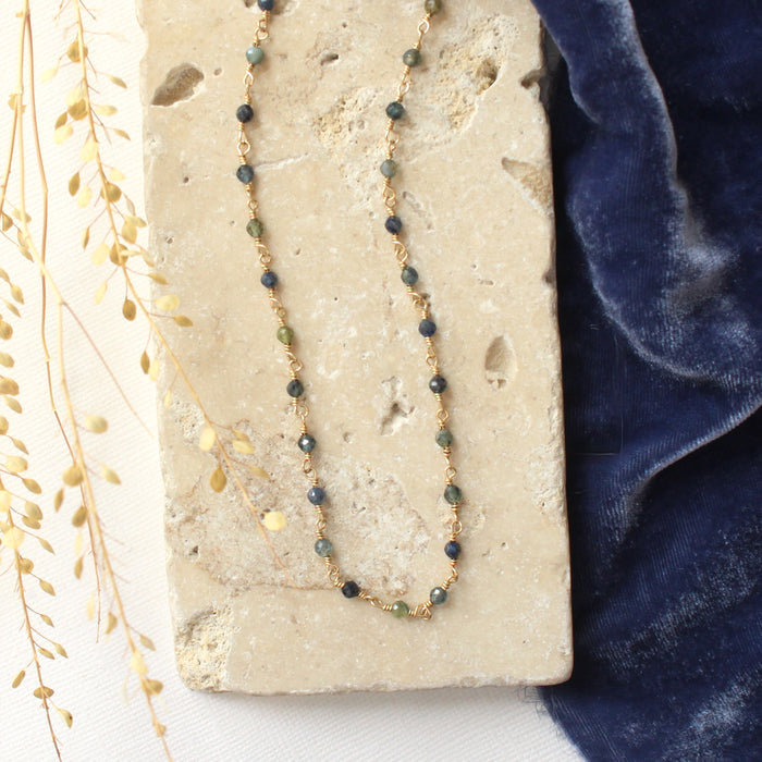 Wrapped Sapphire Necklace