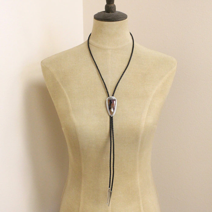 Petrified Wood Bolo Tie