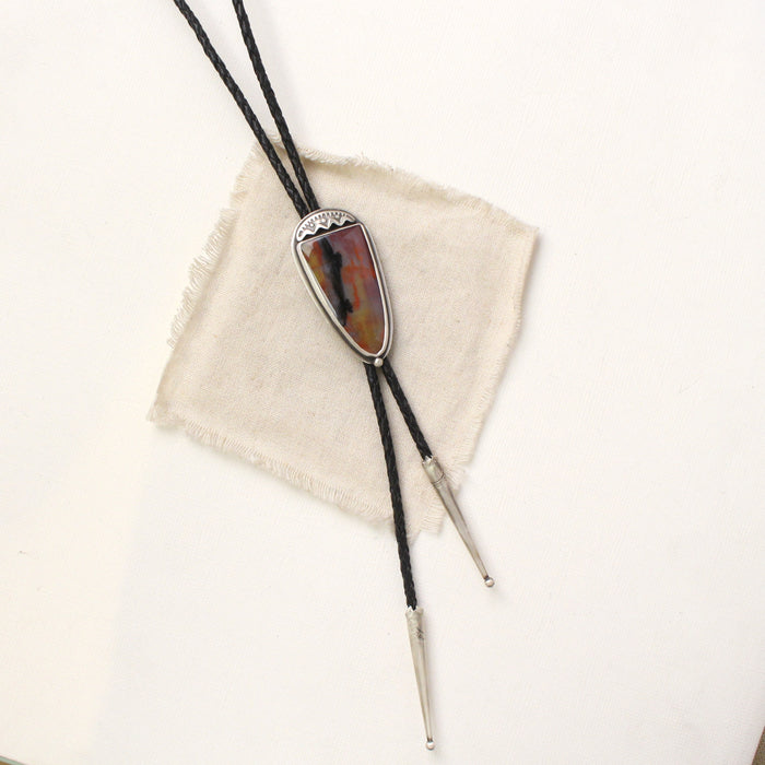 Petrified Wood Bolo Tie