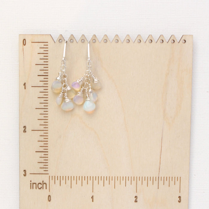 Opal Teardrop Cascade Earrings