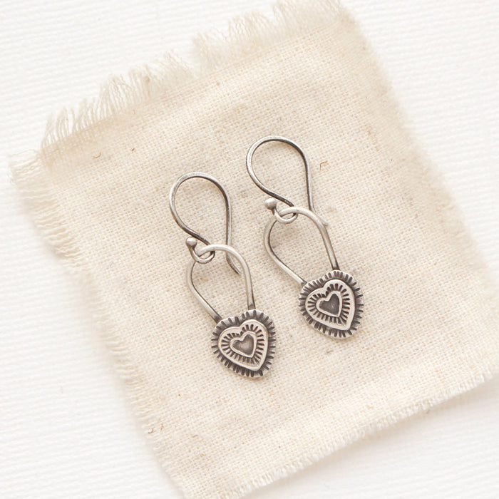 Layered Mini Heart Earrings