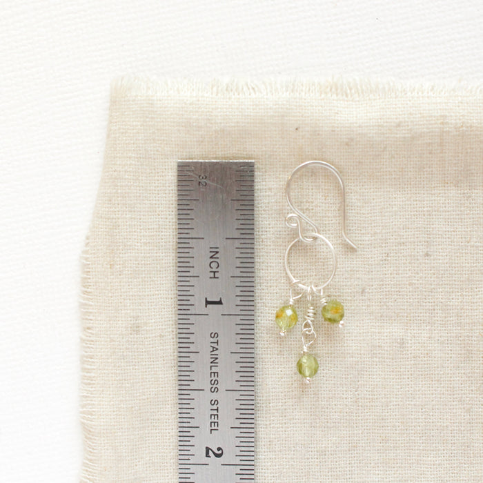 Peridot Trio Hoop Earrings