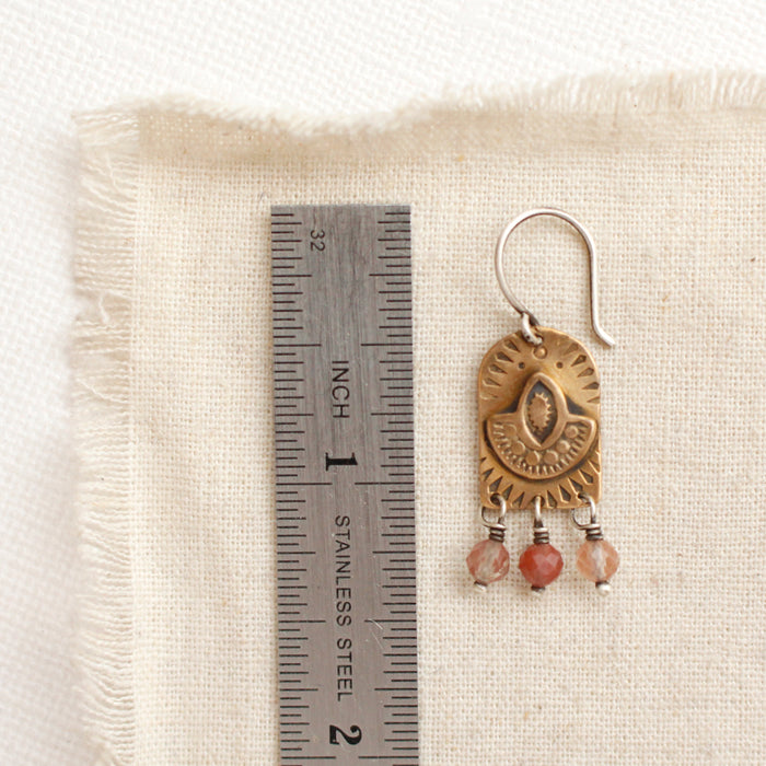 Bronze Wanderer Arch Andesine Earrings