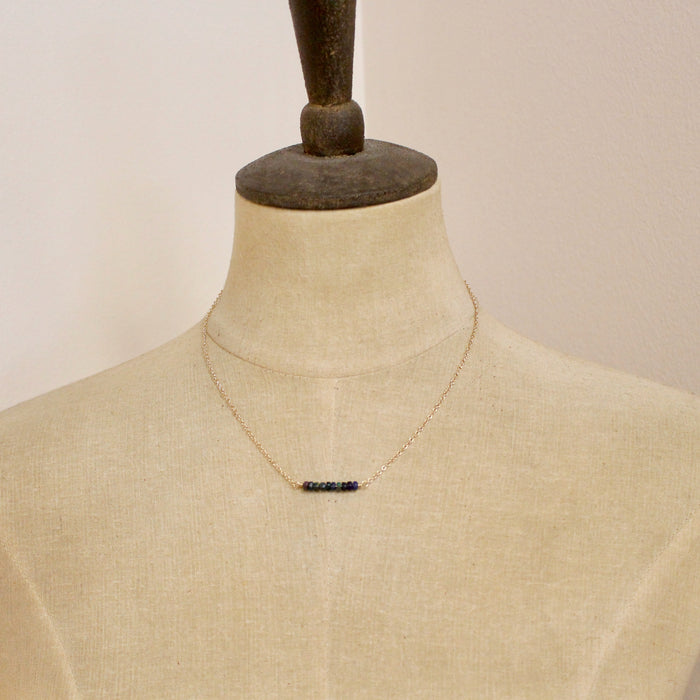 Black Ethiopian Bar Necklace
