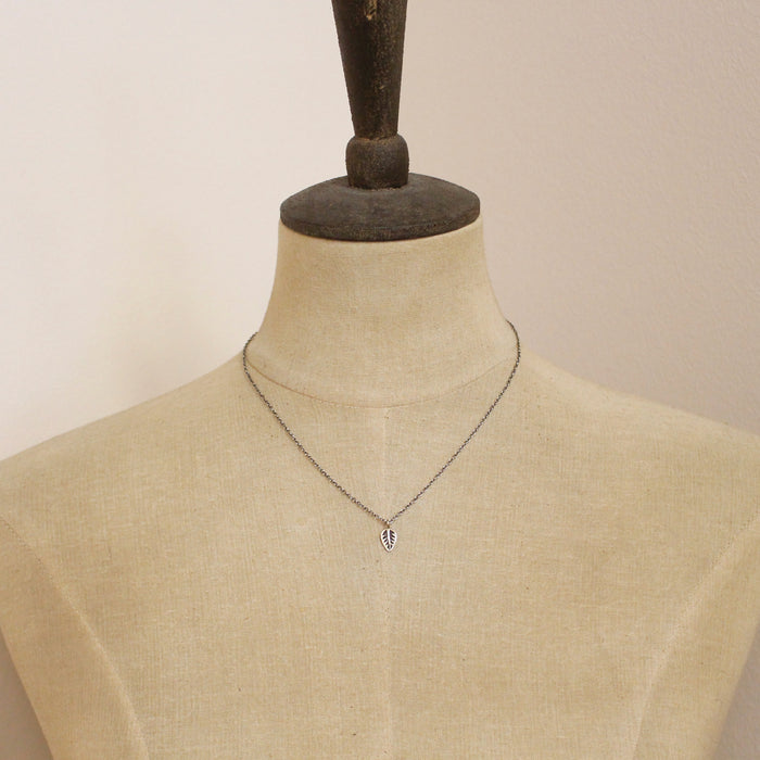 Little Bronze Leaf Necklace
