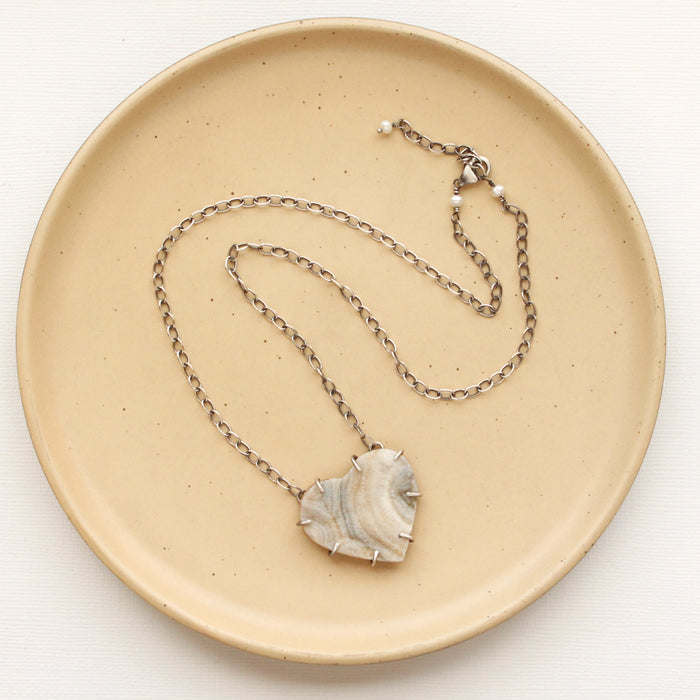 Druzy Heart Necklace