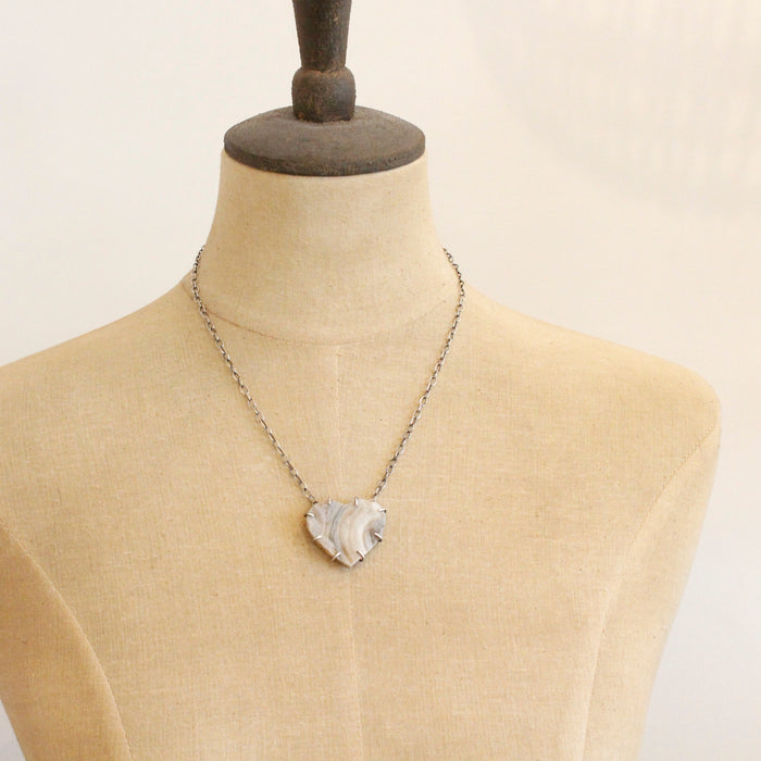 Druzy Heart Necklace