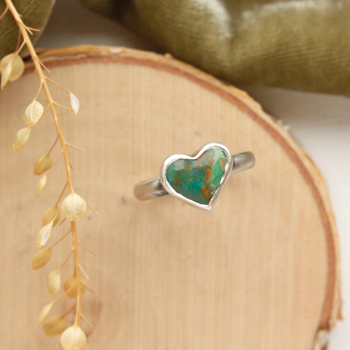 Turquoise Heart Ring