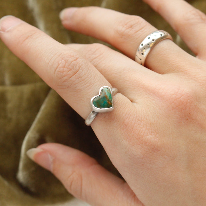 Turquoise Heart Ring