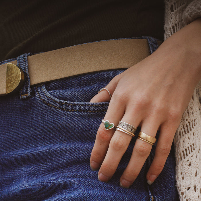 Turquoise Heart Ring