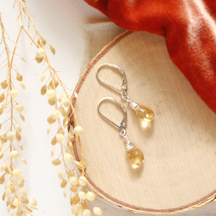 Citrine Drop Earrings