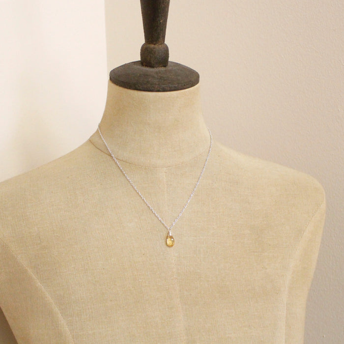 Citrine Drop Necklace