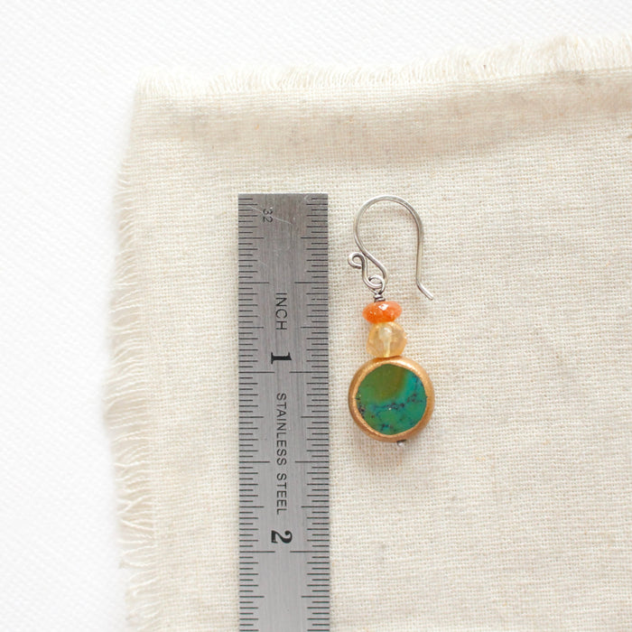 Stacked Citrine Sunset Earrings