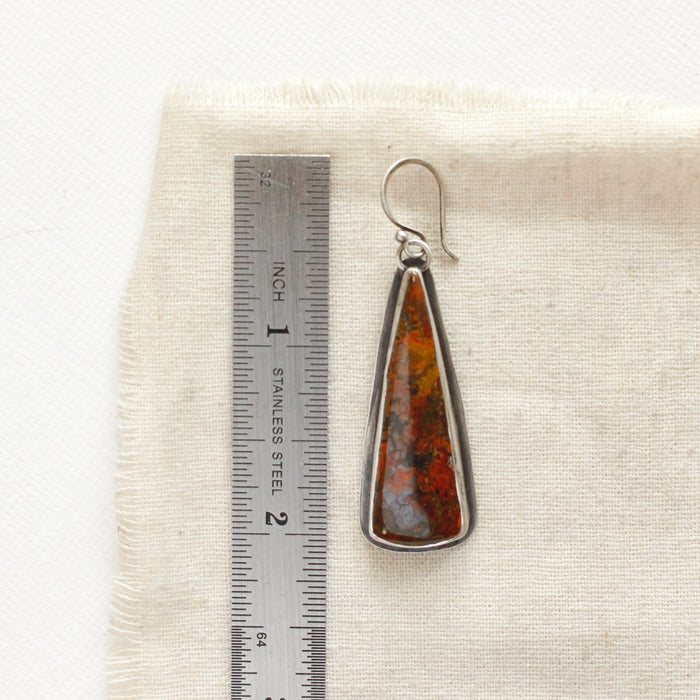 Fossilized Wood Statement Earrings