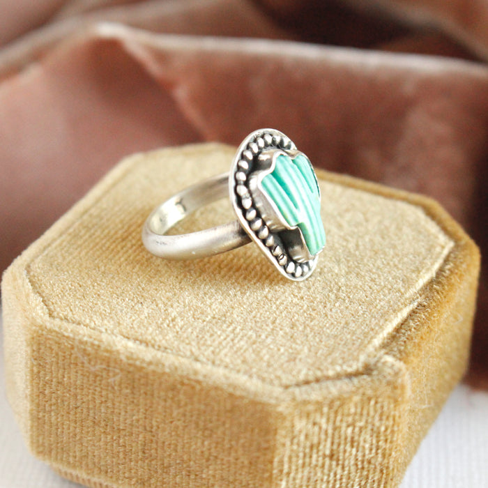 Turquoise Cactus Ring