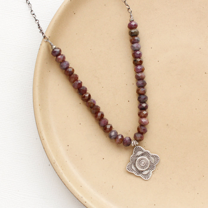 Layered Talara Sun Ruby Necklace