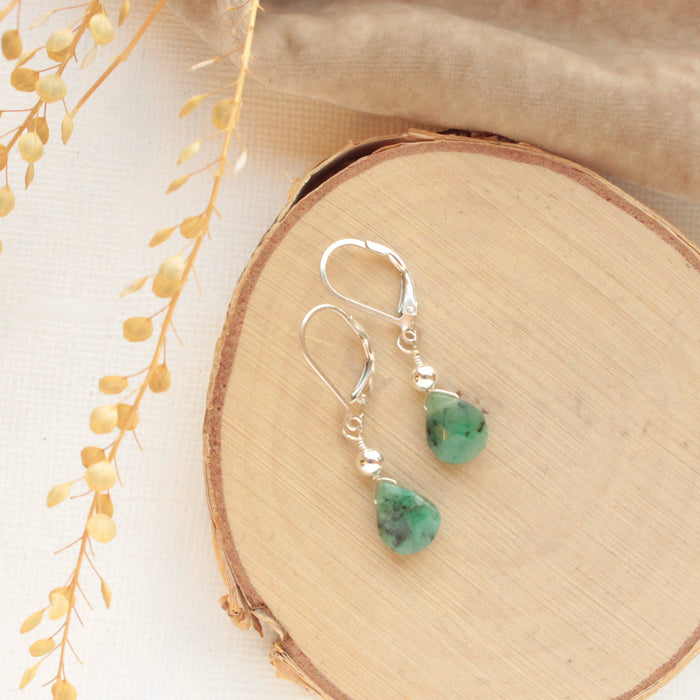 Emerald Drop Earrings