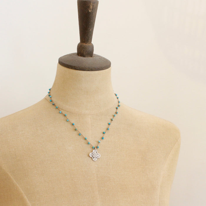 Knotted Layered Talara Turquoise Necklace