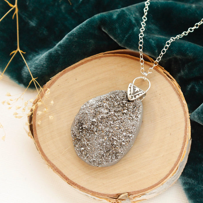 Druzy Long Necklace