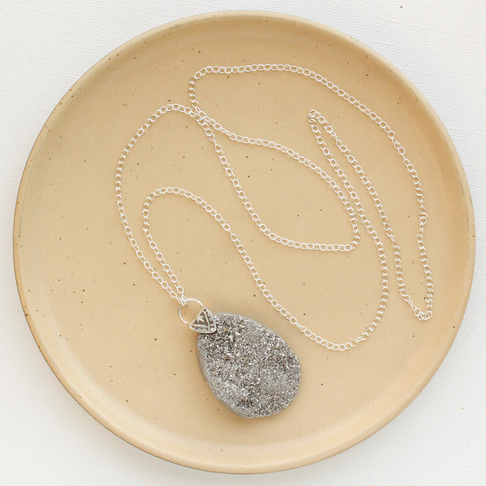 Druzy Long Necklace