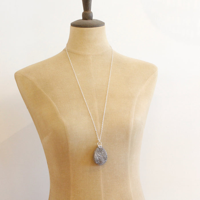 Druzy Long Necklace